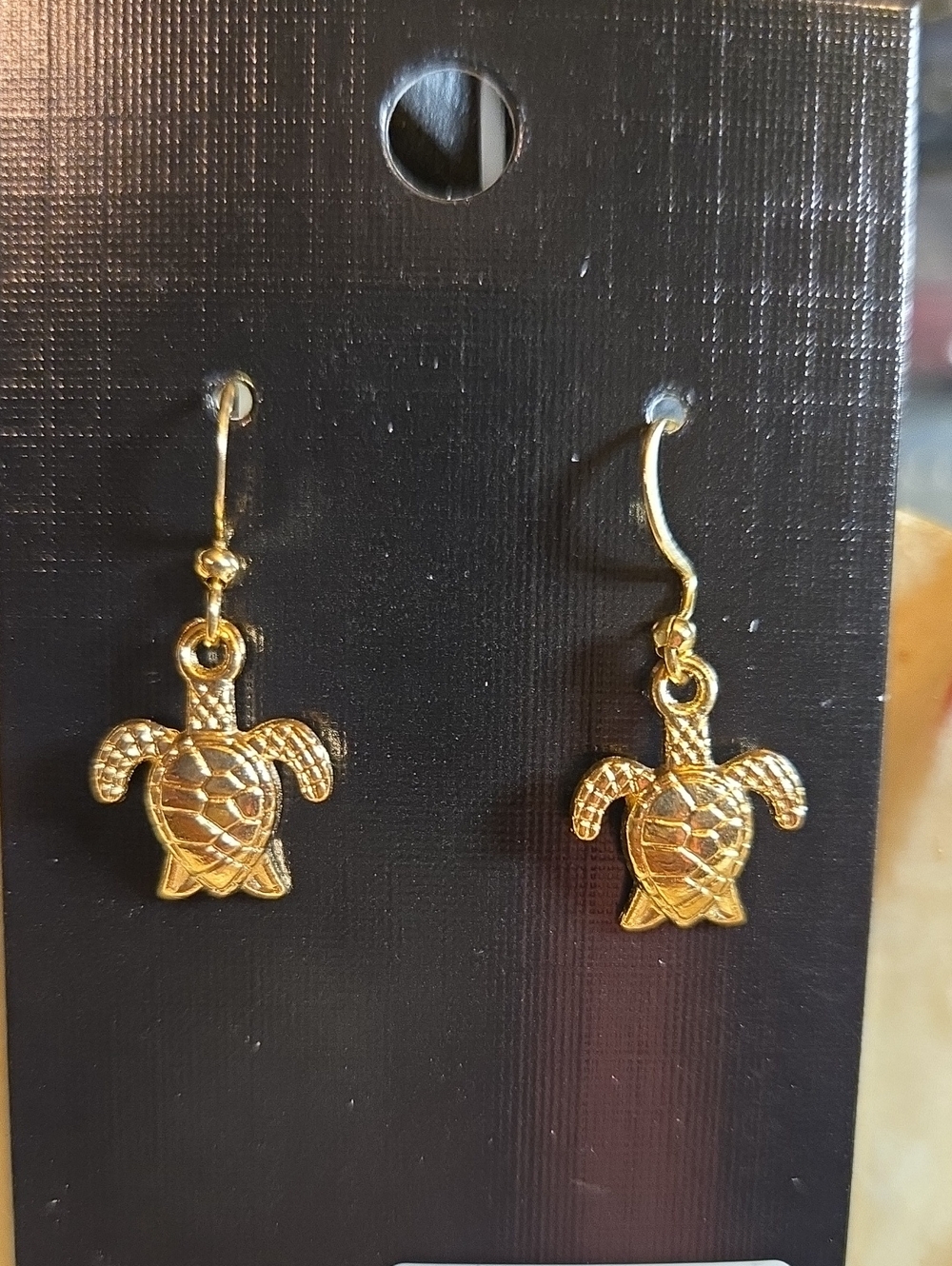 Gold Turtle Drop Earrings - Women Jewelry